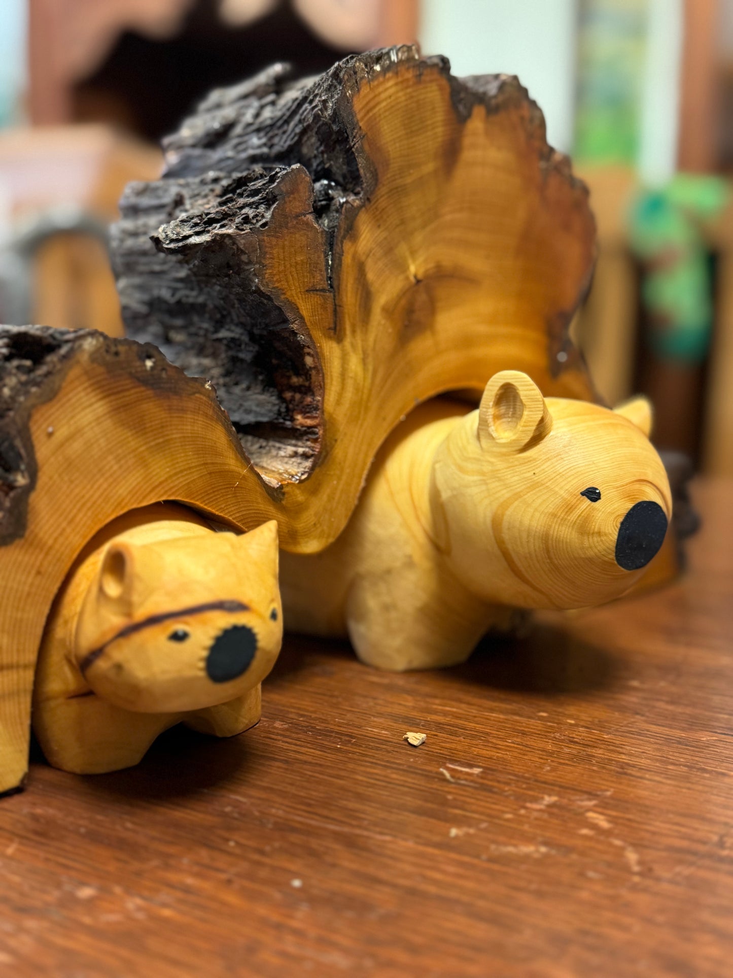 Special Double Burrow  400yr+ with two Handcrafted Wombats